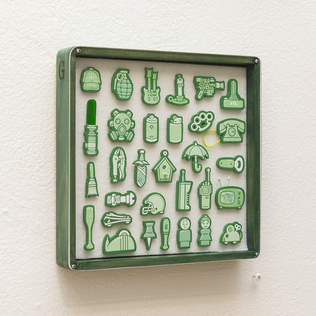 “Tiny Objects” (Green) - Spoke Art