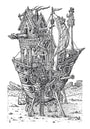 David Welker - "Waiting for the Flood" print - Spoke Art