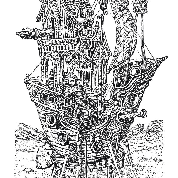 David Welker - "Waiting for the Flood" print - Spoke Art