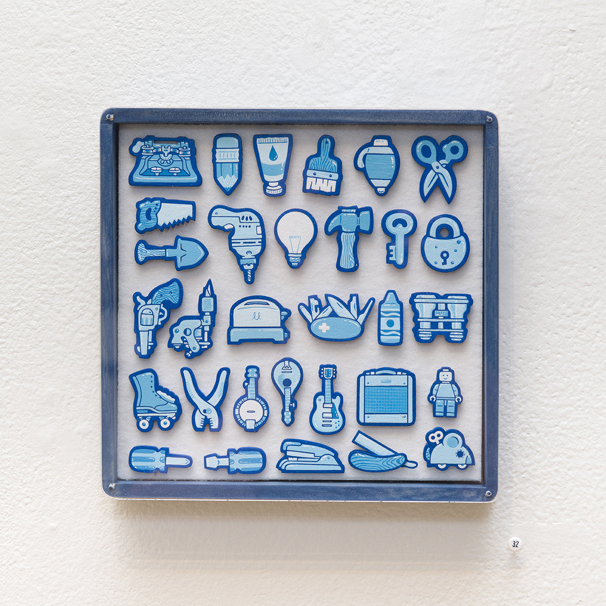 “Tiny Objects” (Blue) - Spoke Art