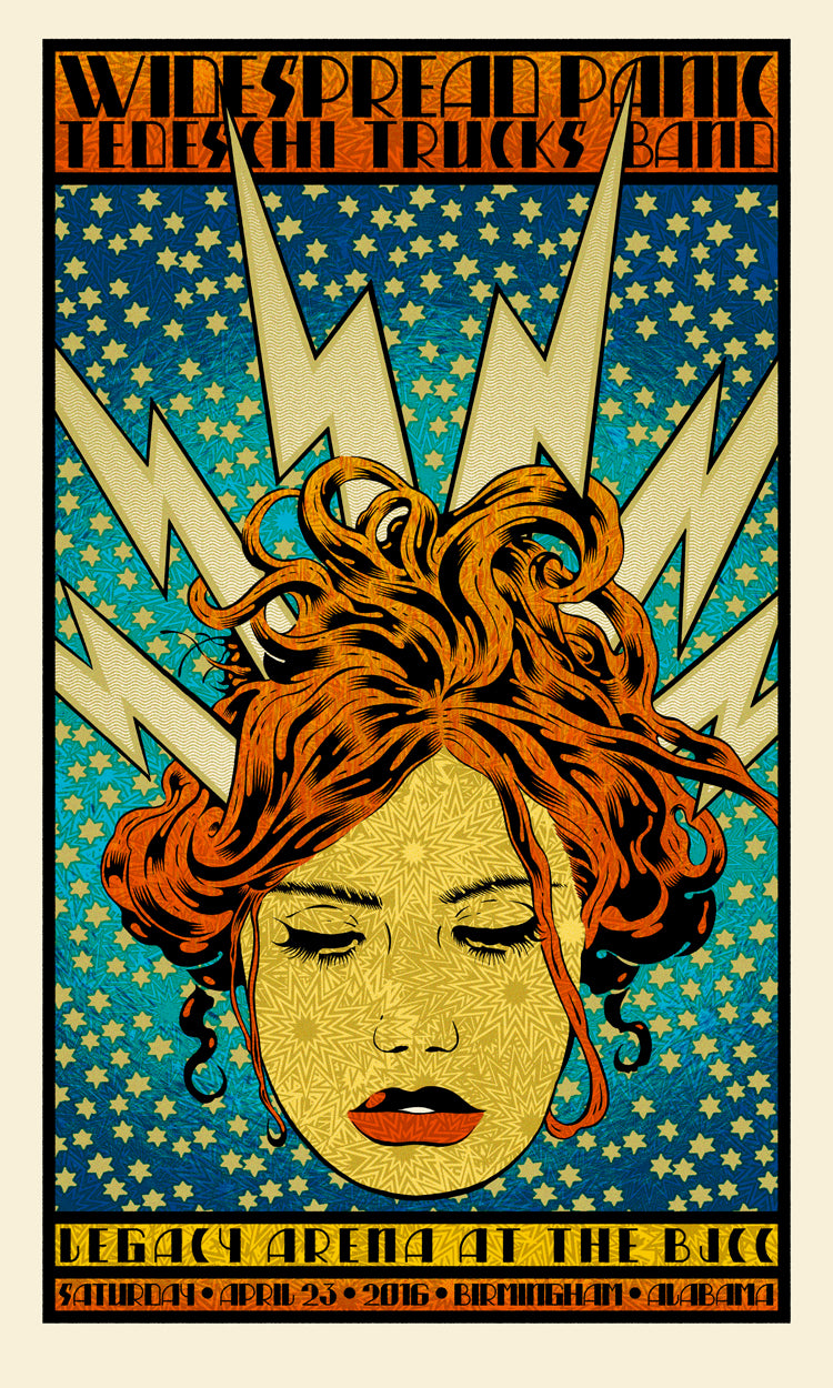 Chuck Sperry - "Widespread Panic 'Electra'" - Spoke Art