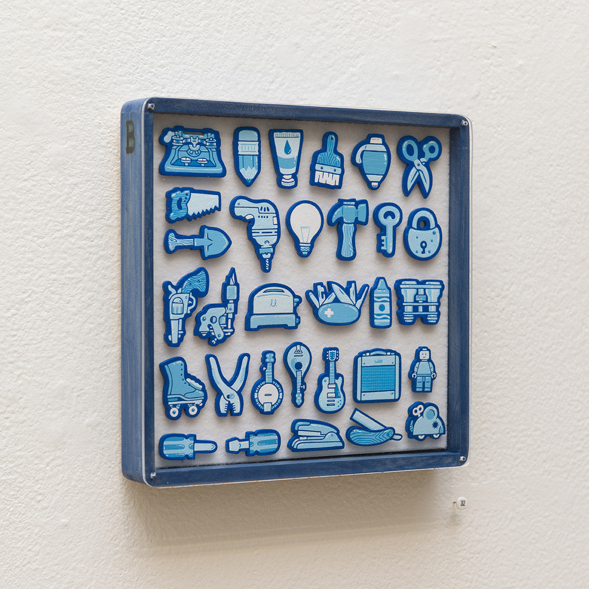 “Tiny Objects” (Blue) - Spoke Art