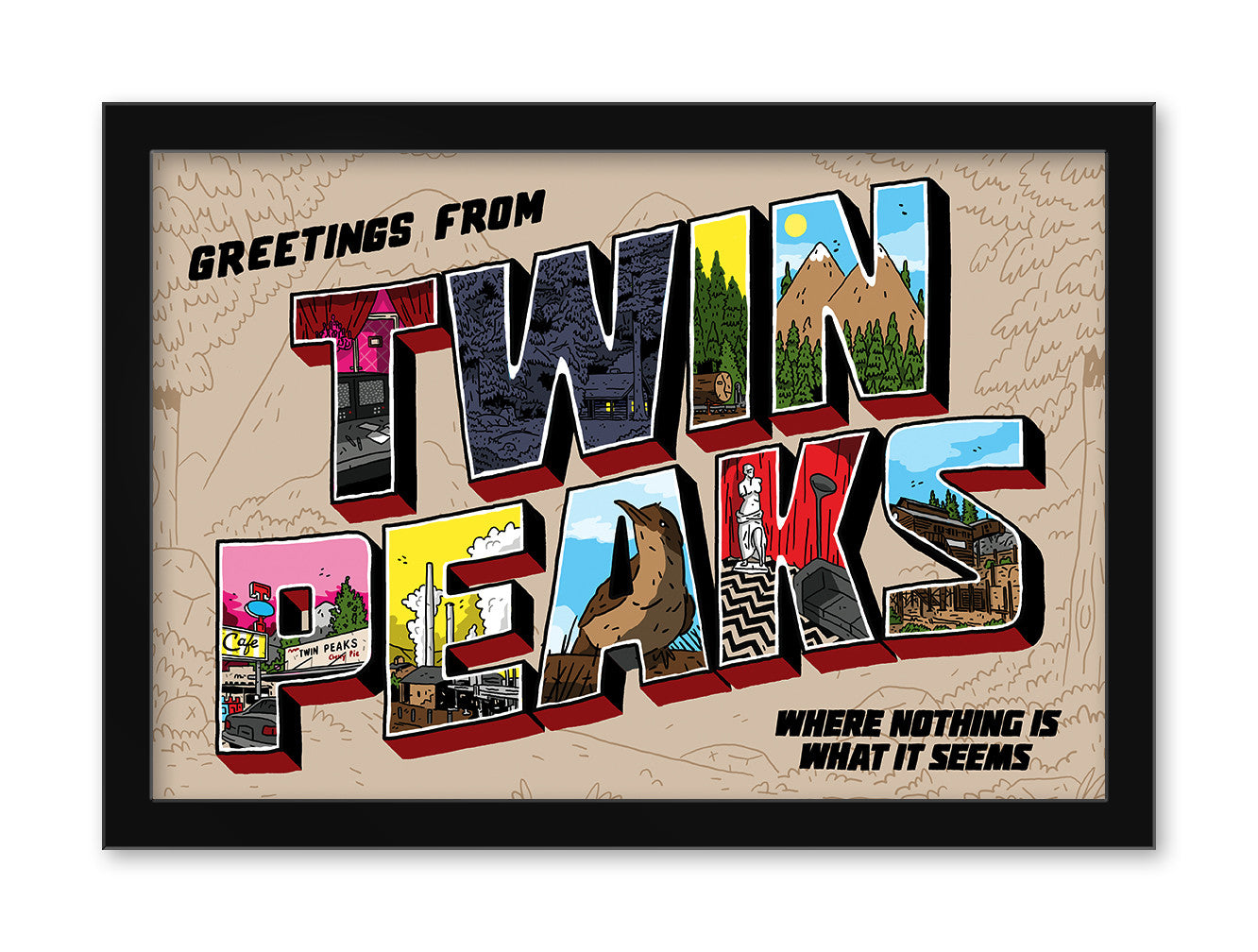 Nick Stokes - "Greetings from Twin Peaks" - Spoke Art