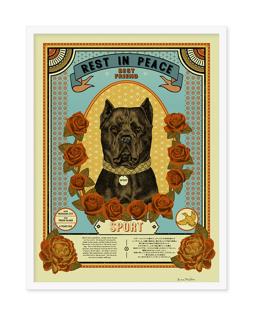 Arna Miller - "Rest in Peace Sport" - Spoke Art