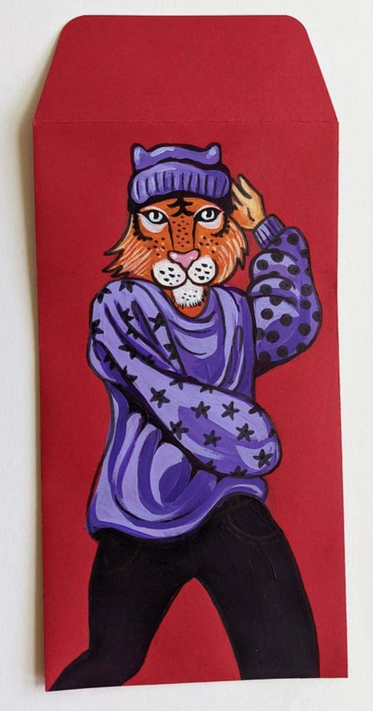 Julia Oldham - "TigTok Tiger in Purple" - Spoke Art