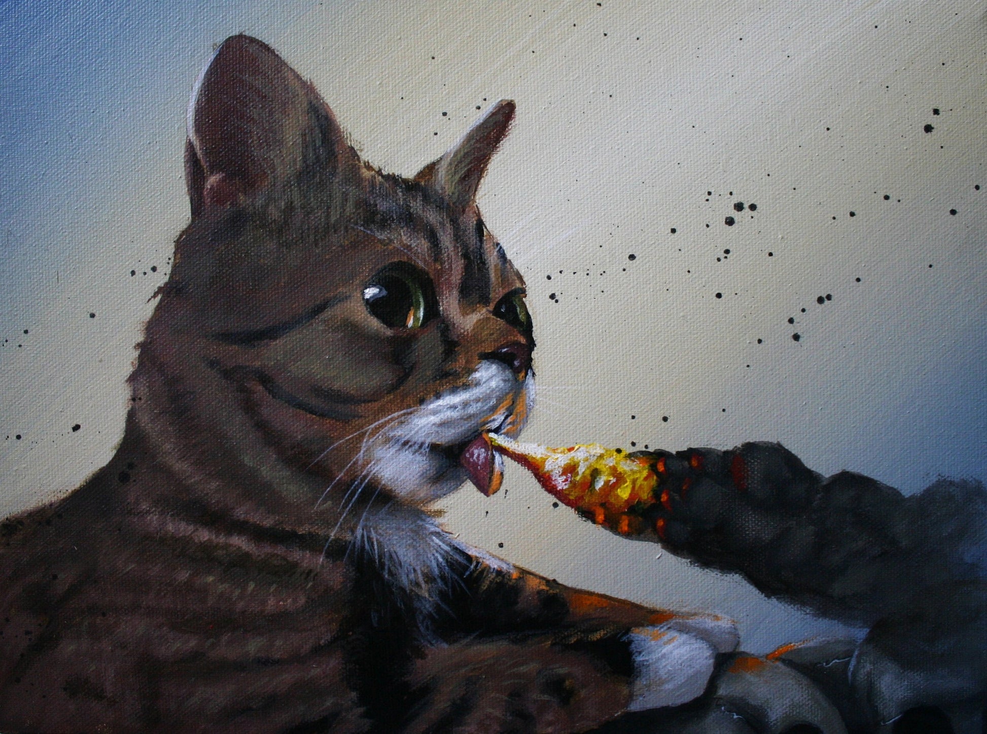 Robert Bowen - "Flame On, Lil' Bub!" - Spoke Art