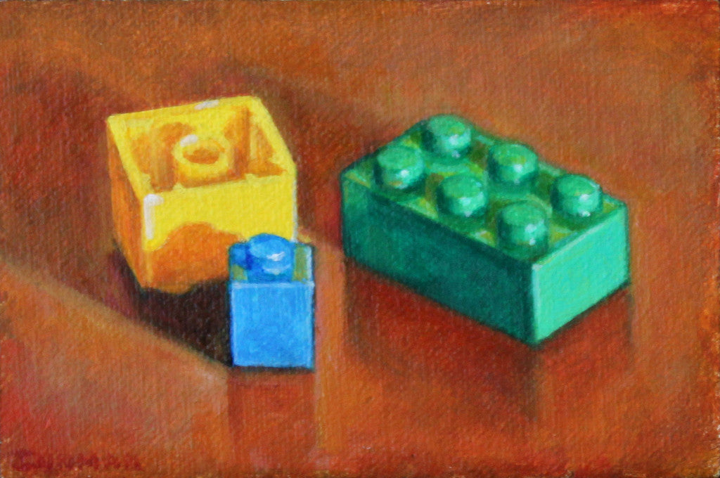 "Three Legos" - Spoke Art