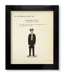 Max Daltons limited edition print features a cartoonish man in a black suit and bow tie with text above: INT - Mrs. Rittenhouse’s Estate - Party and CAPT. GEOFFREY T. SPAULDING. Below, find humorous text about shooting an elephant in pajamas, making this artwork truly unique.