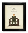 Max Daltons illustration, featuring a man in military uniform in a witness box with text: INT. THE COURTROOM - DAY KAFFEE I want the truth! JESSEP You cant handle the truth! is available as a limited edition fine art giclee print, framed in black.