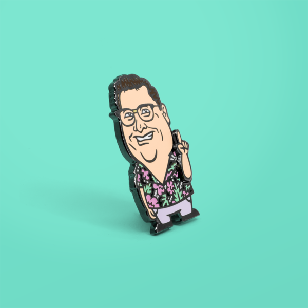 'Wagging Finger Nedry' Pin - Spoke Art