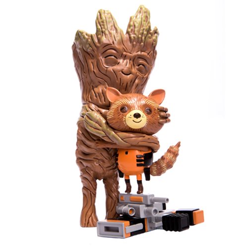 Mike Mitchell - "Guardians of the Galaxy" Rocket and Groot Treehugger Vinyl Figure - Spoke Art