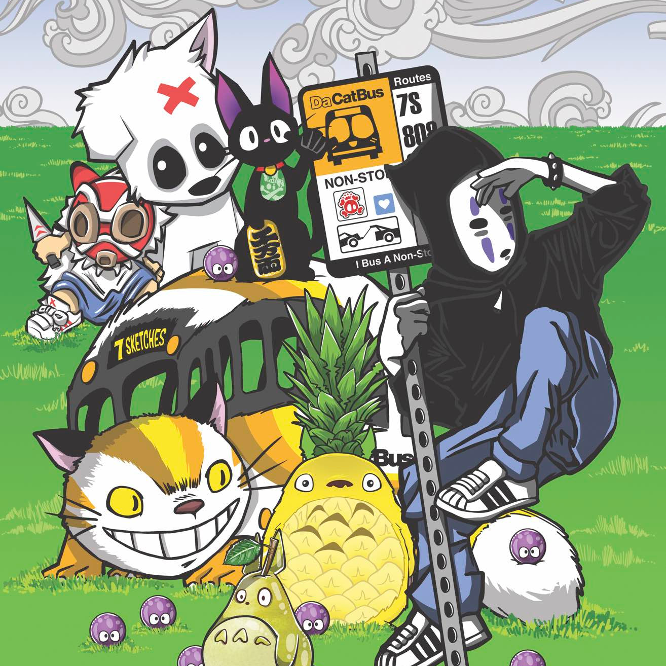 7Sketches - "Miyazaki Crew" - Spoke Art