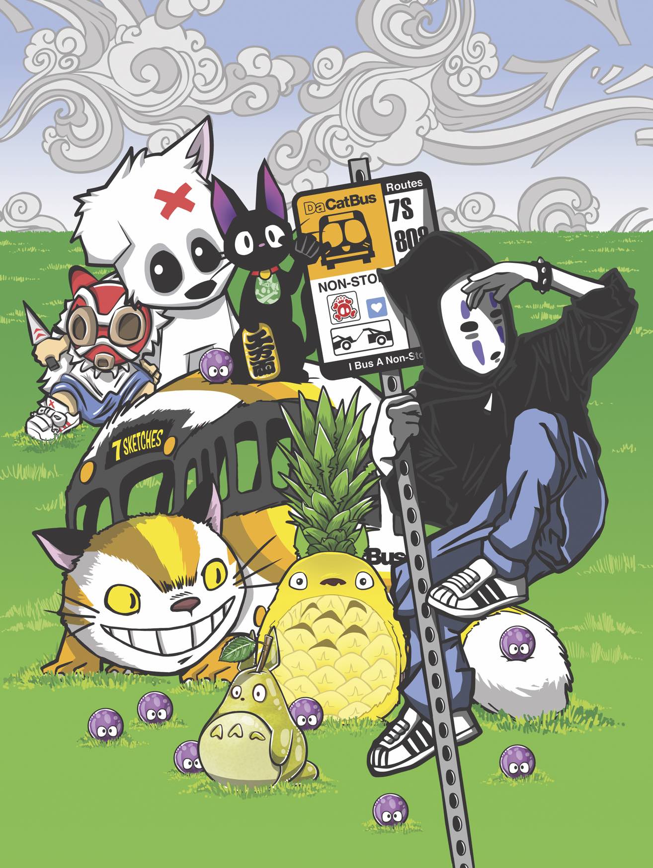 7Sketches - "Miyazaki Crew" - Spoke Art