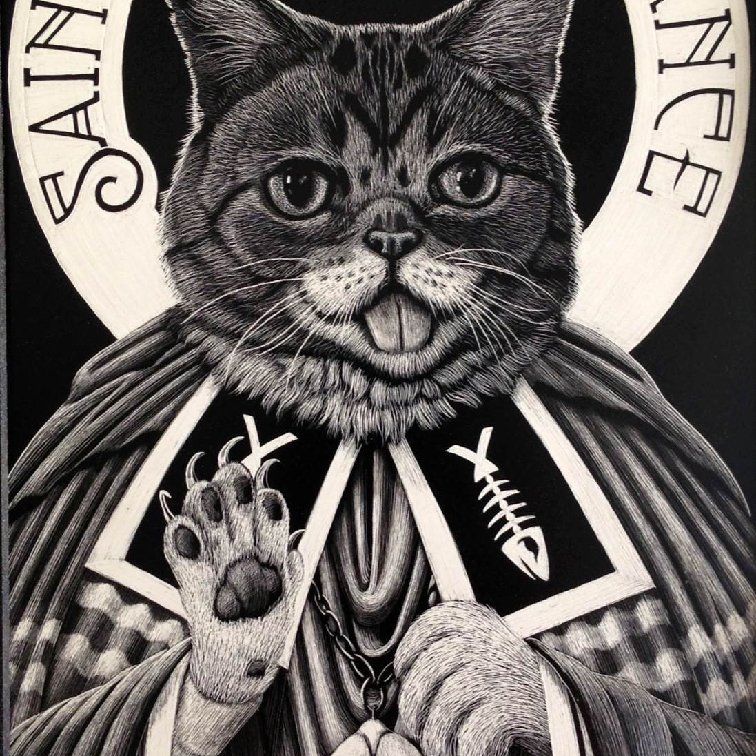 Craig Tapecat McCudden - "Lil Saint Bub - The Good" - Spoke Art