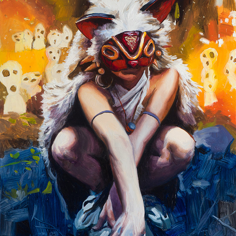 Adam Caldwell - "San and Kodamas" - Spoke Art