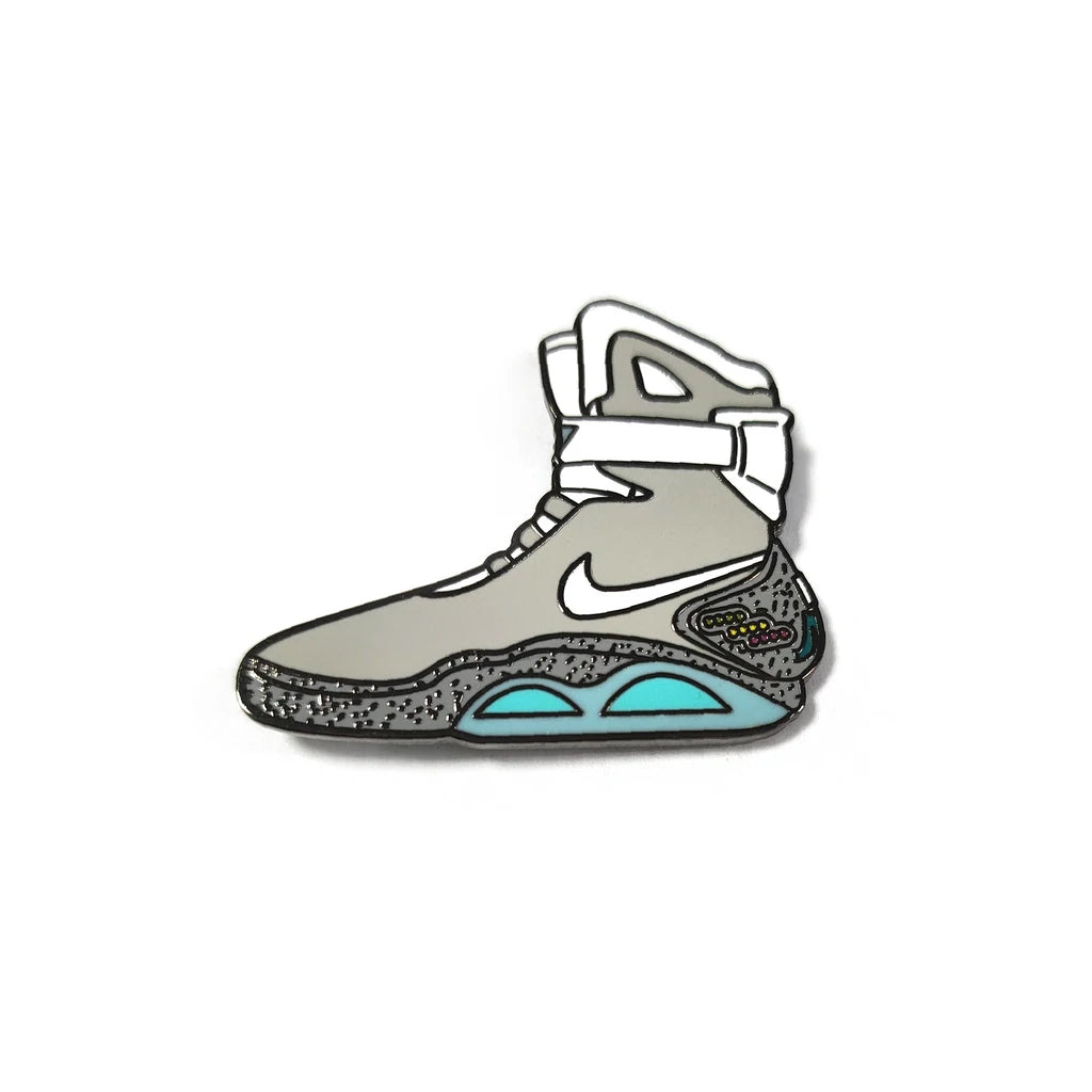 Air Mag basketball shoe enamel pin