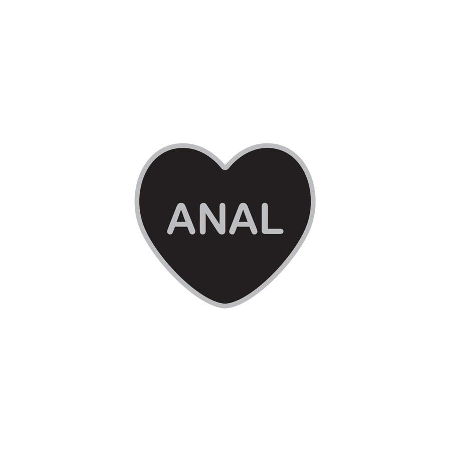 Anal Candy Heart Enamel Pin - Spoke Art