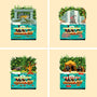 Andrew Kolb - "Teeny Tiny Cruise 1 - 4" prints - Spoke Art