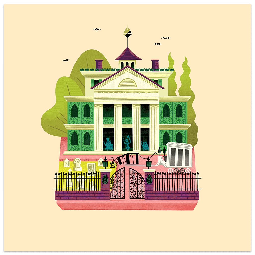 Andrew Kolb - "Teeny Tiny Mansion" prints - Spoke Art