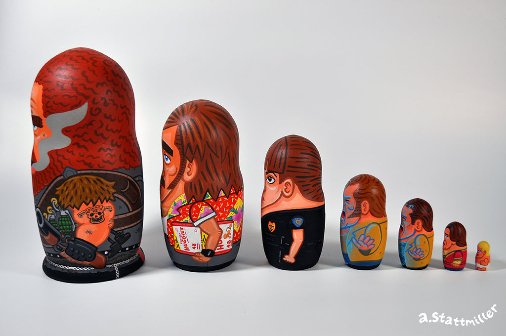 Andy Stattmiller - "Raising Arizona Nesting Dolls" - Spoke Art