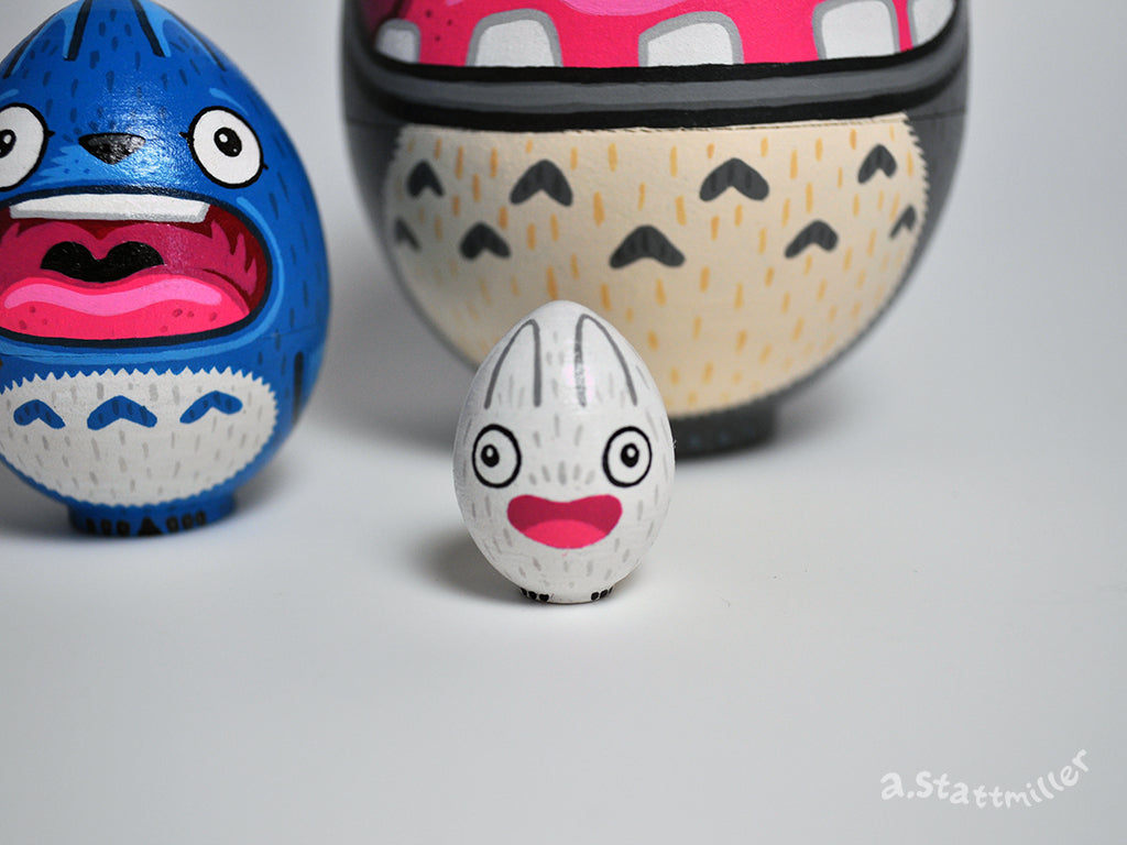 Andy Stattmiller - "Totoro Nesting Eggs" - Spoke Art