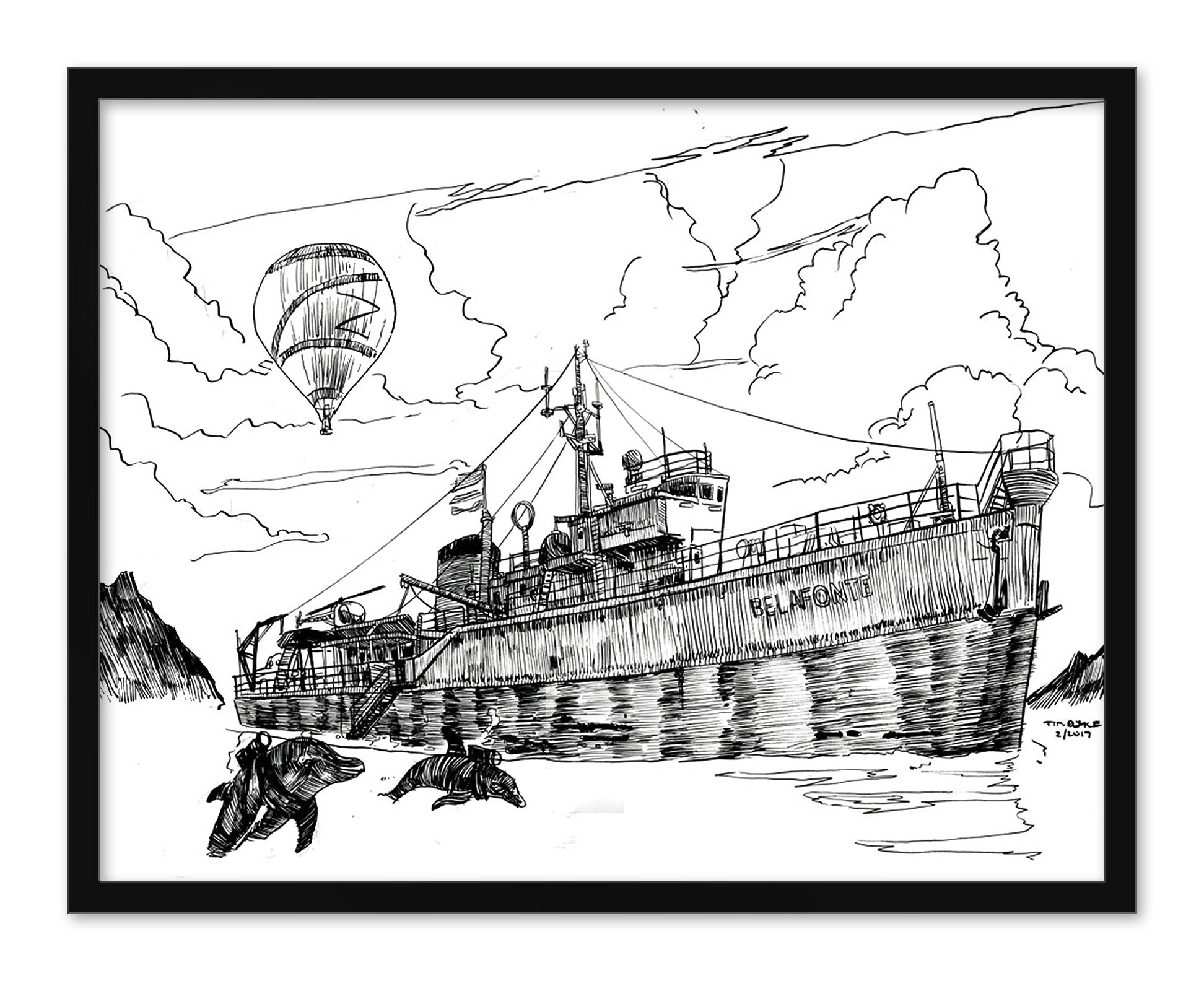 Tim Doyle - "Natural World Turned Upside Down" (original sketch) - Spoke Art