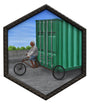 Peter Adamyan - "Bike Rickshaw Cargo Delivery" - Spoke Art