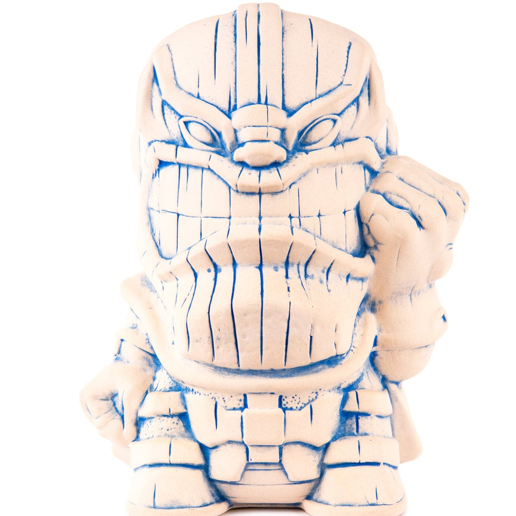 Thanos tiki mug with blue space accents
