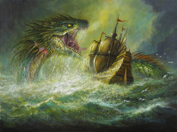 Bob Eggleton - "Serpent of the Golden Sea" - Spoke Art