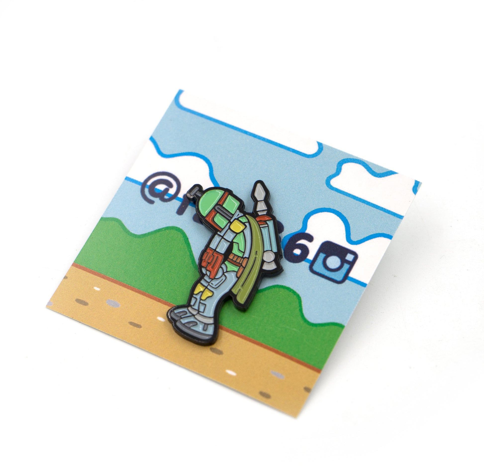 Boba Slump Pin - Spoke Art