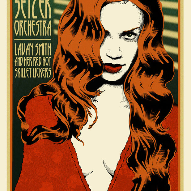 Chuck Sperry - Brian Setzer Orchestra at The Warfield, December 20, 2009 (Regular) - Spoke Art
