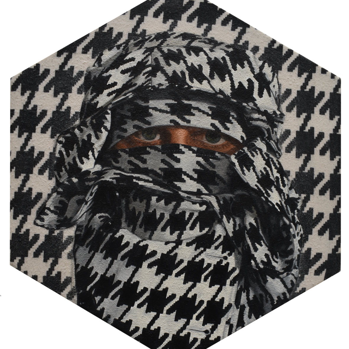 Peter Adamyan - "Camouflage Houndstooth" - Spoke Art