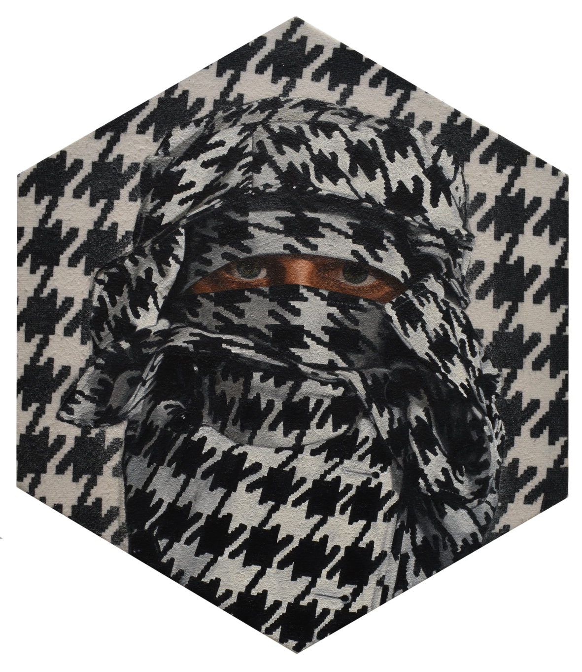 Peter Adamyan - "Camouflage Houndstooth" - Spoke Art