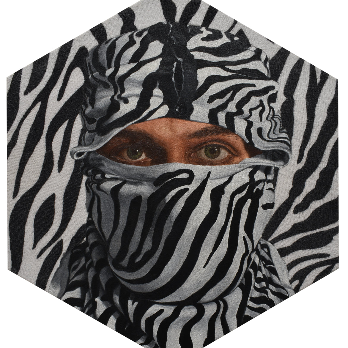 Peter Adamyan - "Camouflage Zebra" - Spoke Art