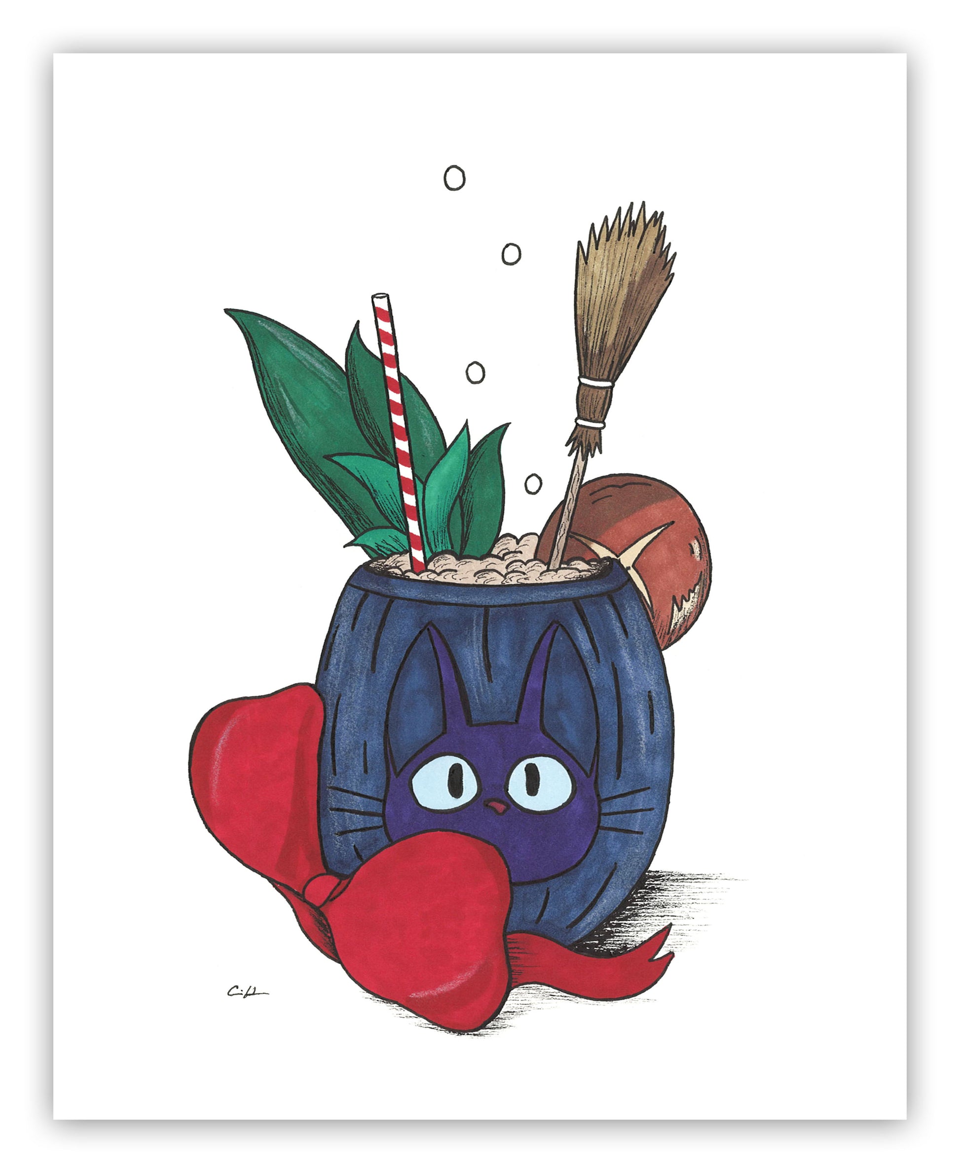 Carrie Anne Hudson - "Kiki Tiki" (print) - Spoke Art