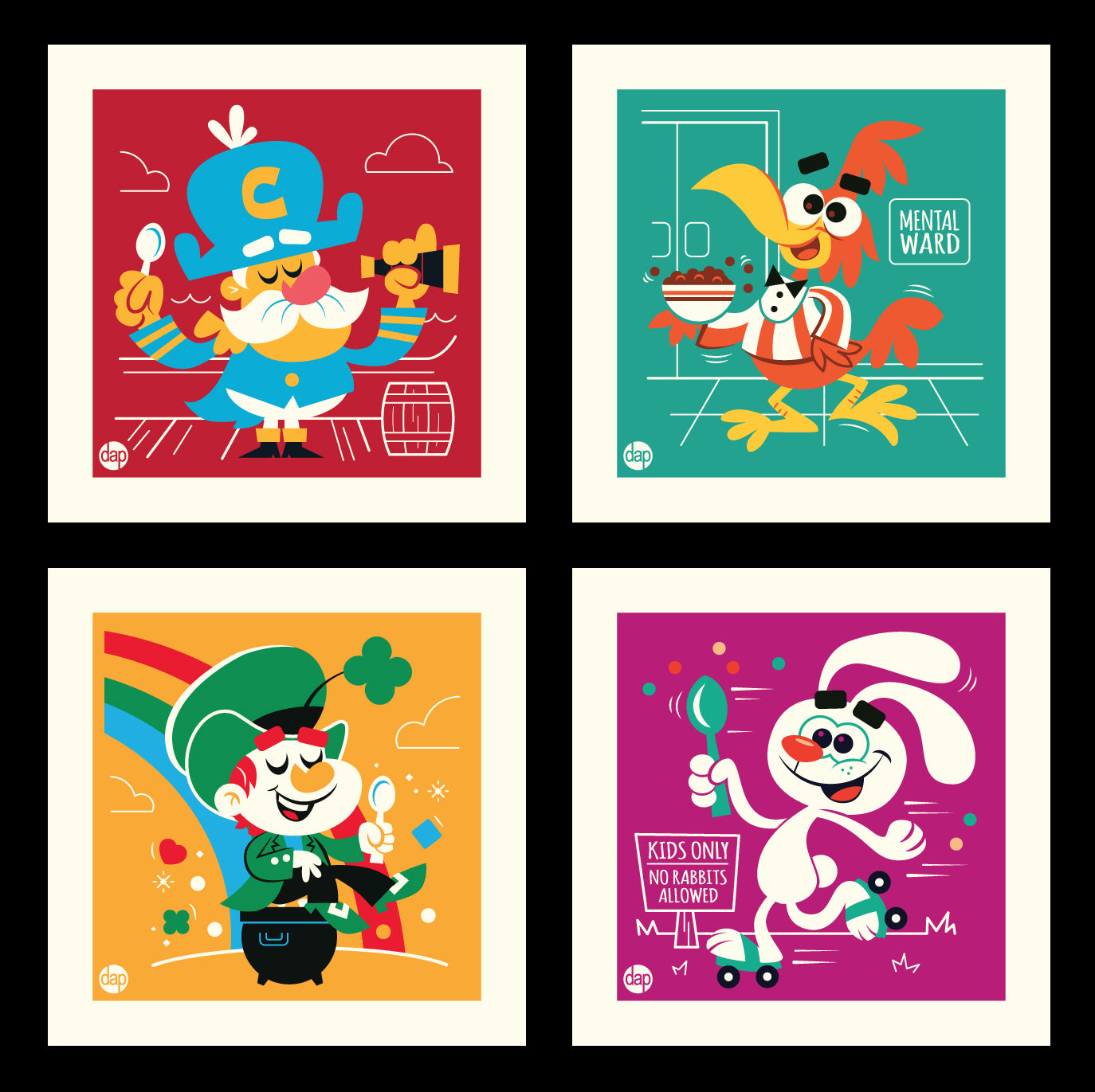 Dave Perillo - "Breakfast Champs" Print Set - Spoke Art