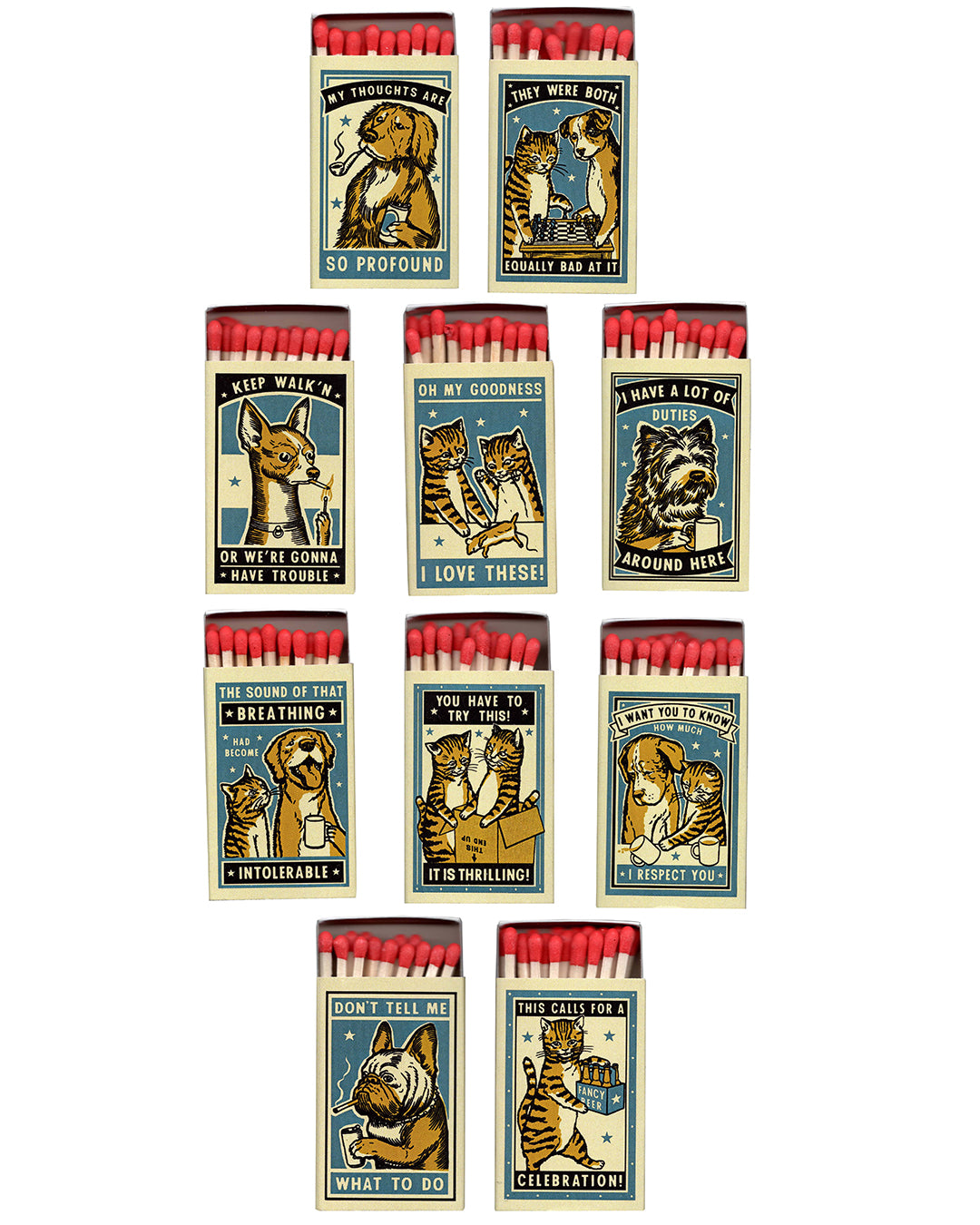 Ravi Zupa - "Complicated Friendships" Matchboxes Set - Spoke Art