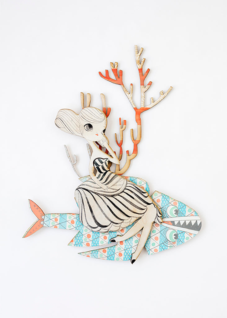 KeFe - "Coral Float" - Spoke Art