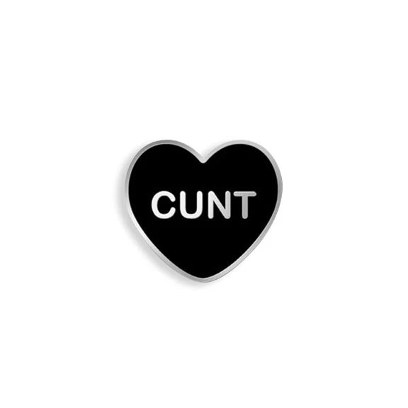 Cunt Candy Heart Enamel Pin - Spoke Art