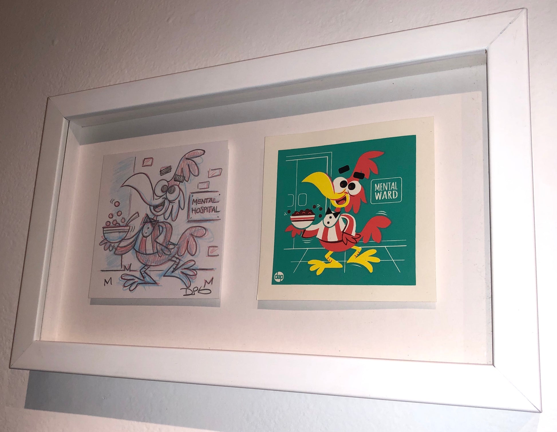 Dave Perillo - "Cuckoo Original Sketch & Print" - Spoke Art