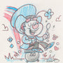 Dave Perillo - "Lucky Original Sketch & Print" - Spoke Art
