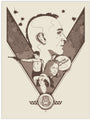 David Moscatis limited edition screen print for a Scorsese art show features a male profile silhouette with bullet holes, alongside a wavy-haired woman. A rifle-bearing figure emphasizes We Are the People in a speech bubble, set against a V-shaped background and map-like texture beneath The Film Foundation emblem.