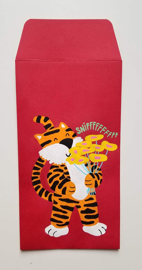 Deepti Sunder - "Tiger in Bloom (Yellow)" - Spoke Art