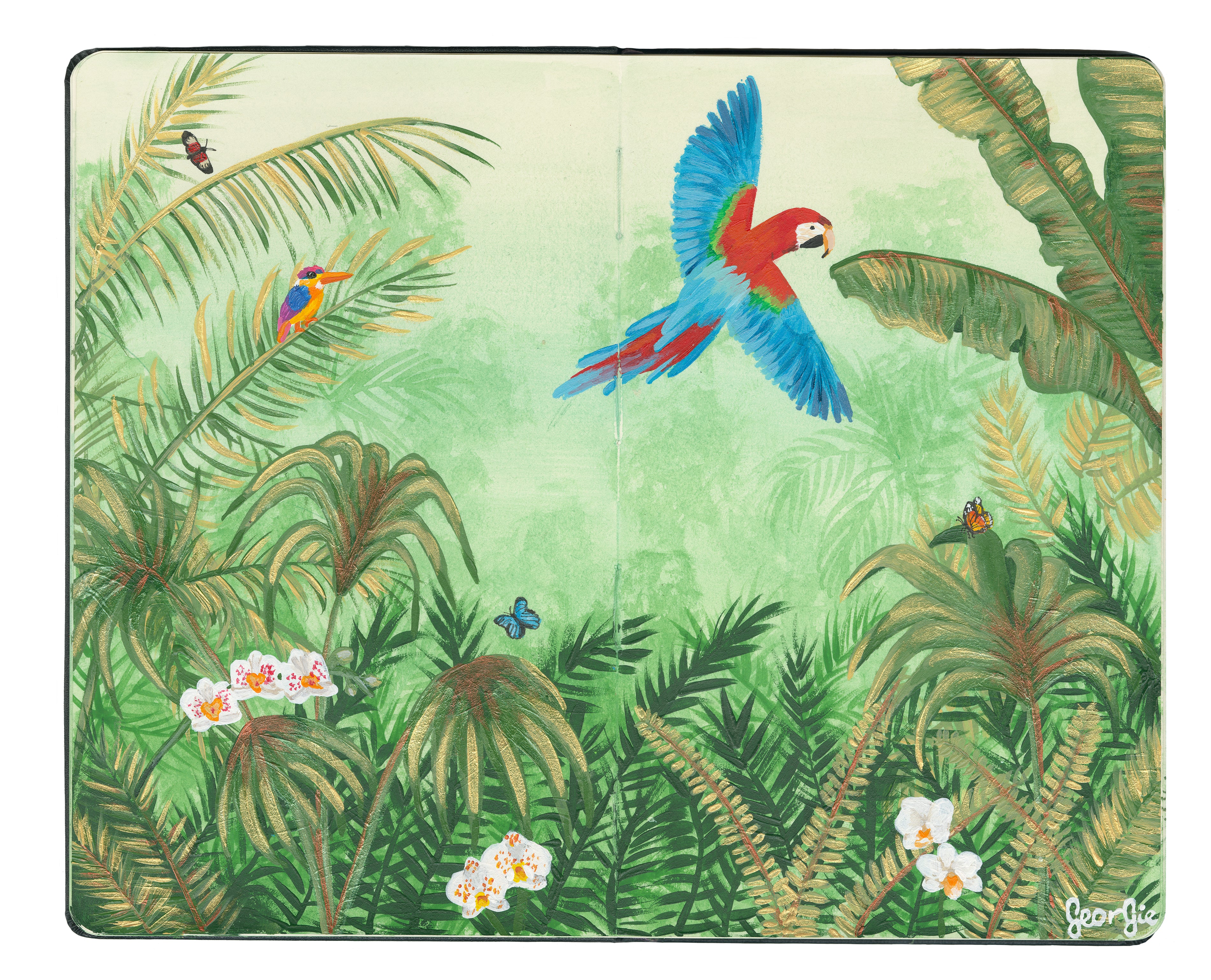 Diana Georgie Tropicalia Moleskine Spoke Art Gallery