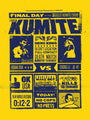 Freedrugs presents a limited edition, vintage-style Kumite poster. Featuring bold graphics and text: Final Day, 1988, Kumite, it showcases two fighters in a full-contact, death match at an undisclosed venue. Slogans include No Cops, No Press and Biggest Kumite Ever!.