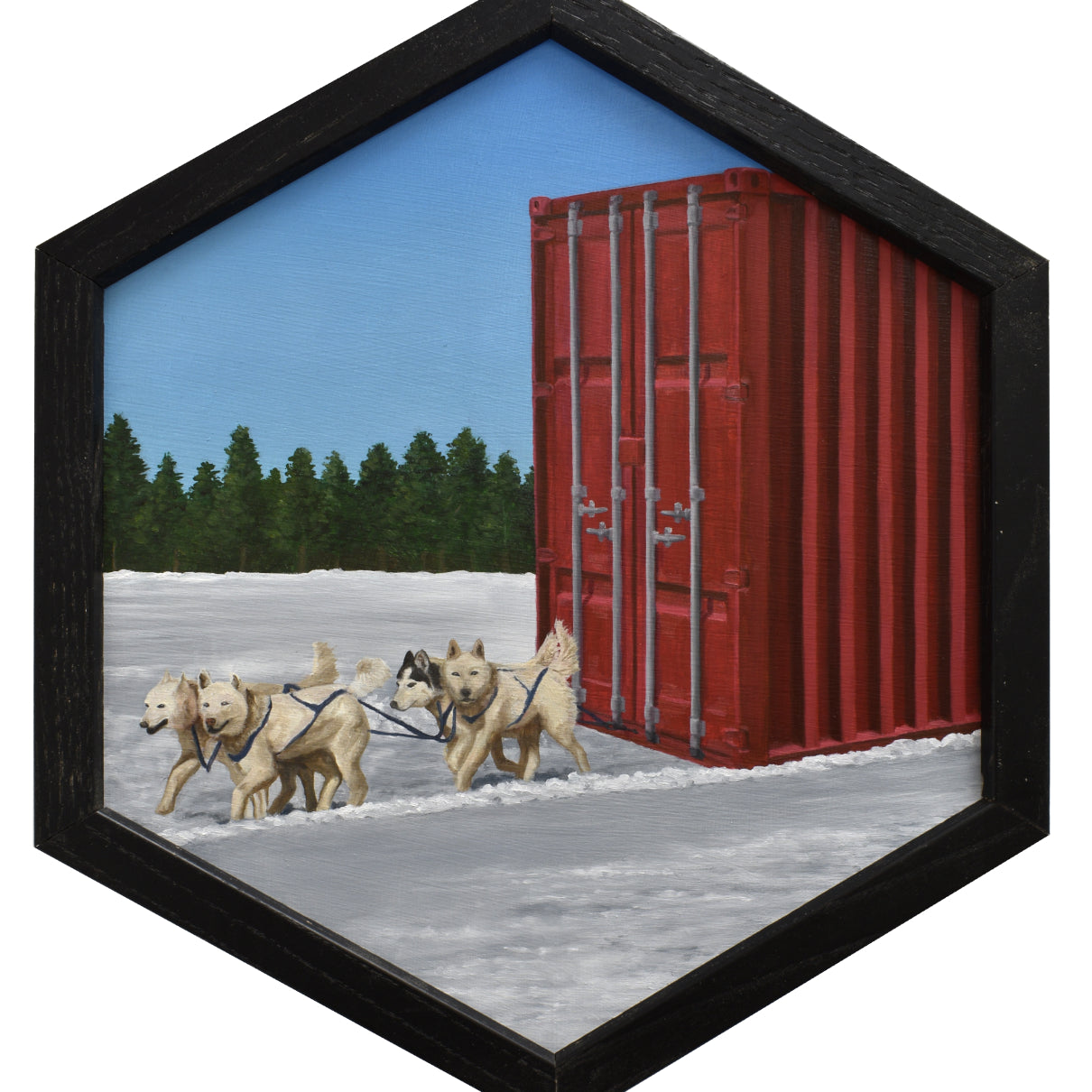 Peter Adamyan - "Dog Sled Cargo Delivery" - Spoke Art