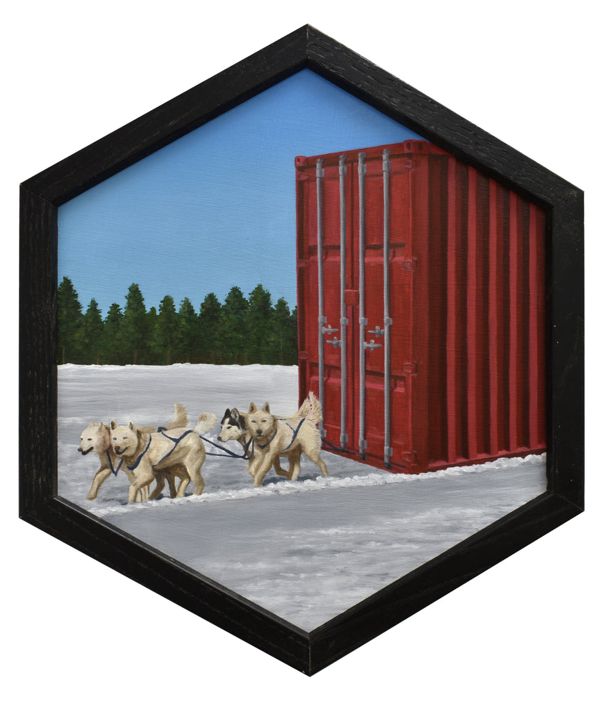 Peter Adamyan - "Dog Sled Cargo Delivery" - Spoke Art