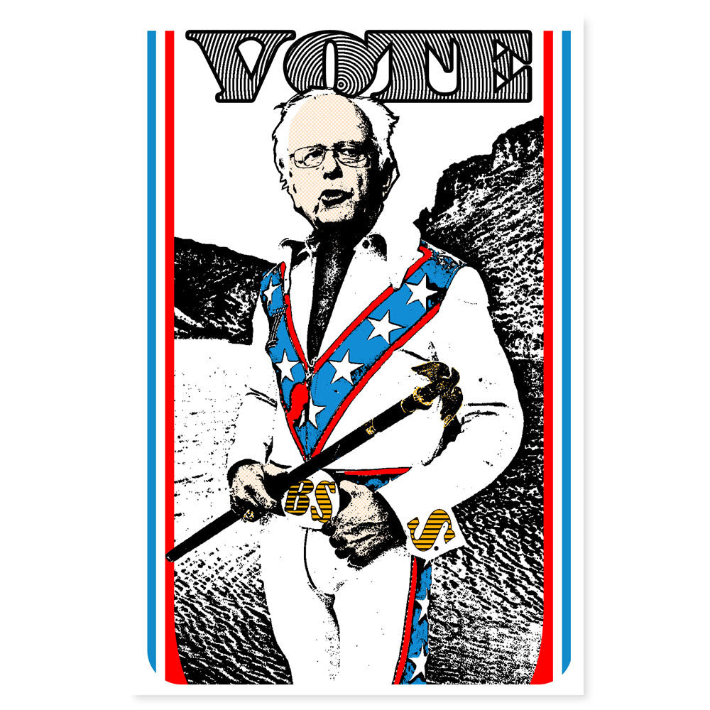 "Bernie Knievel" stickers - Spoke Art