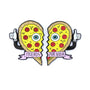 Summer Por Vida - "Friends Por Vida Pizza Heart Set" Enamel Pin - Spoke Art