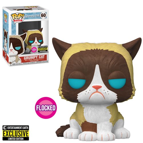 Grumpy Cat Flocked Funko POP! Vinyl Figure - Spoke Art